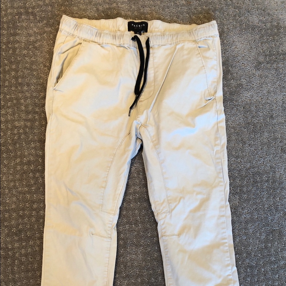Pac Sun Skinny Khaki Joggers Size Medium